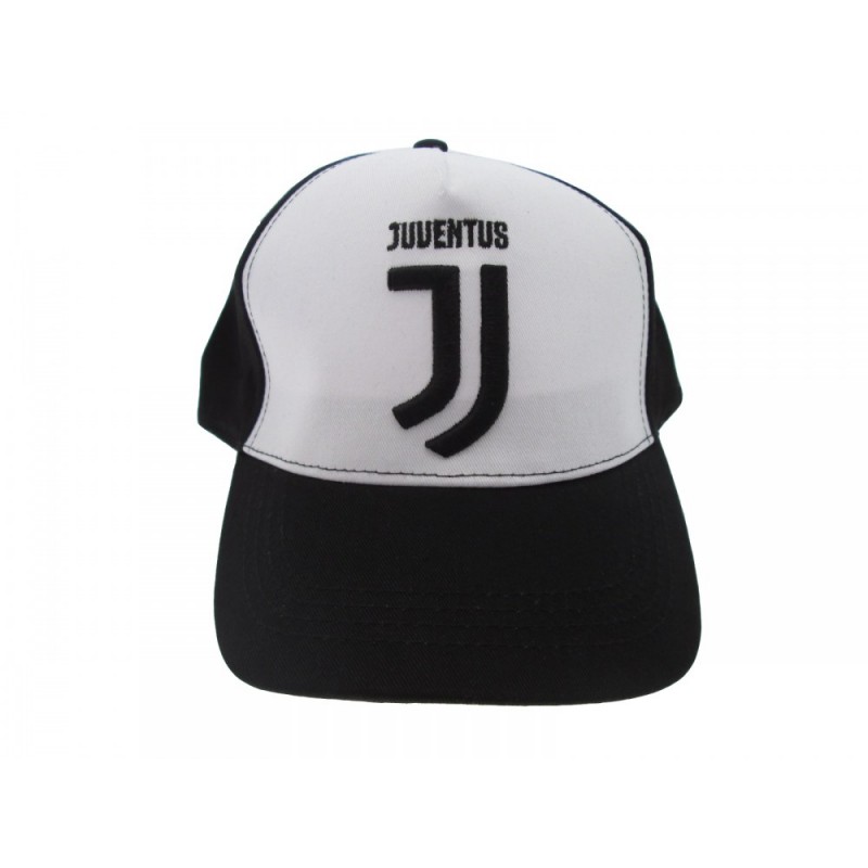 cappello Juventus bianco e nero ufficiale con logo JJ - FLASH SRL